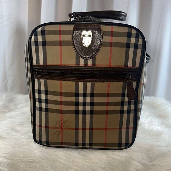 Burberry Men's Tan and Brown Checkered Bag - Picture 3 of 7